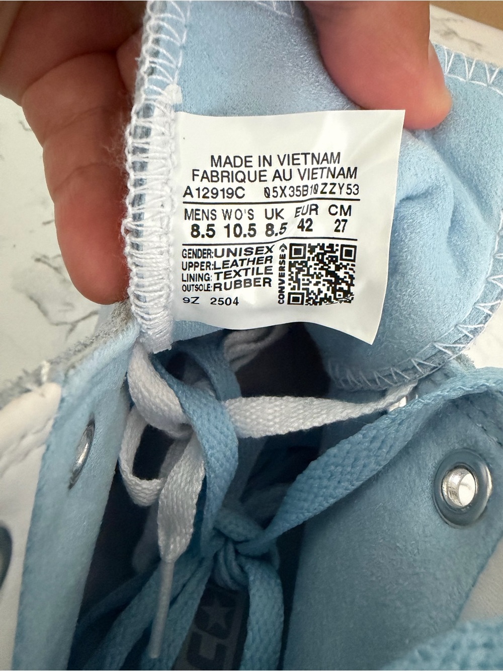 Converse Chuck Taylor All Star Pro Hi CONS Shoes Baby Blue Women’s Size 10.5 - Picture 9 of 9